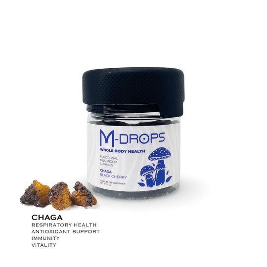 Chaga - M-drops Whole Body Health - Organic and Vegan Mushroom Gummies