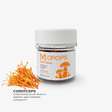 Cordyceps - M-drops Energy Boost - Organic and Vegan Mushroom Gummies